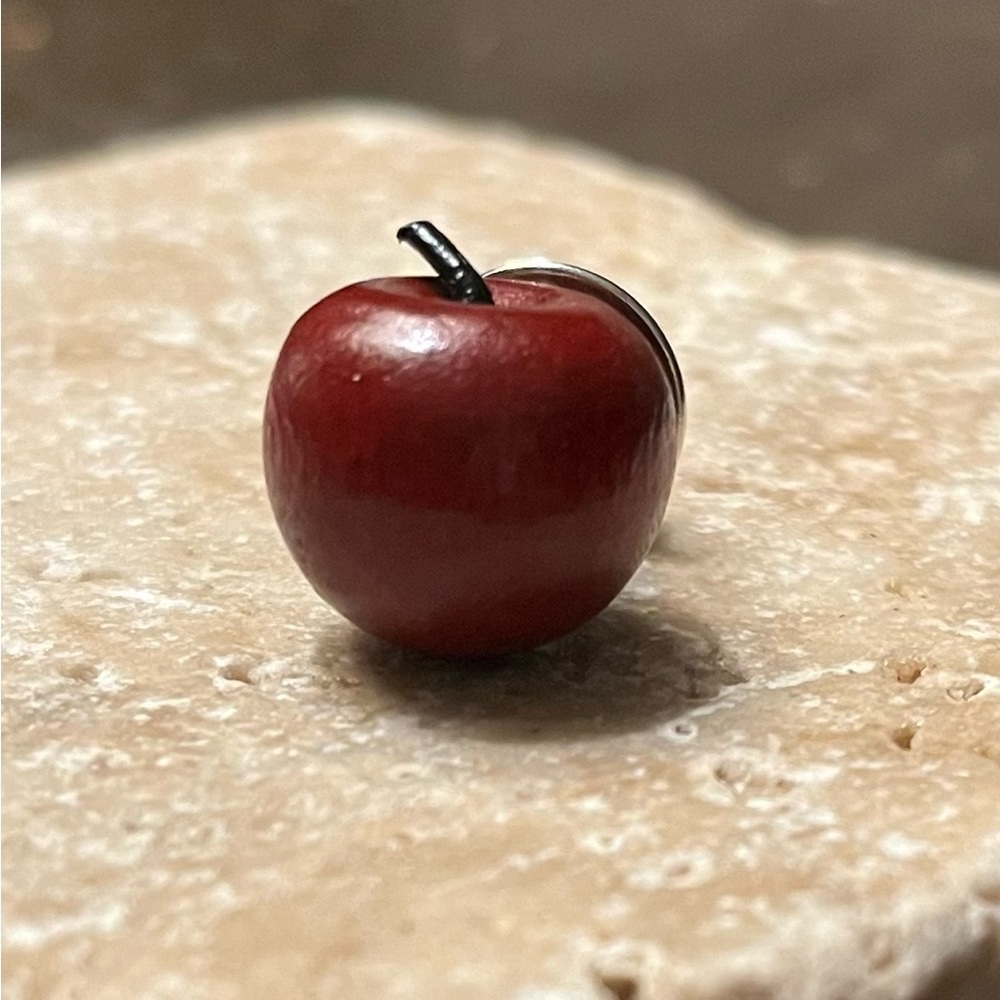 Wood Apple 🍎 Tack Pin Brooch